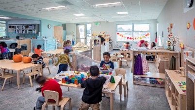Kids playing in class